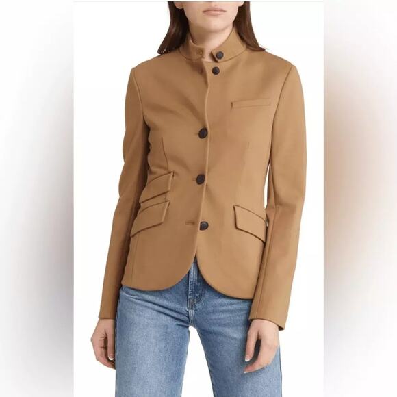 rag & bone Jackets & Blazers - Rag & Bone Women's Camel Brown Slade Ponte Blazer Coat Size 12